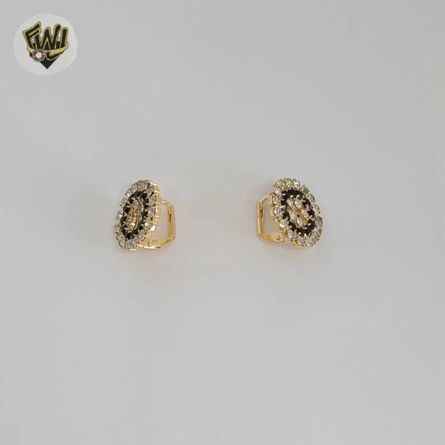 (1-1211-7) Gold Laminate - Zircon  Earrings - BGF