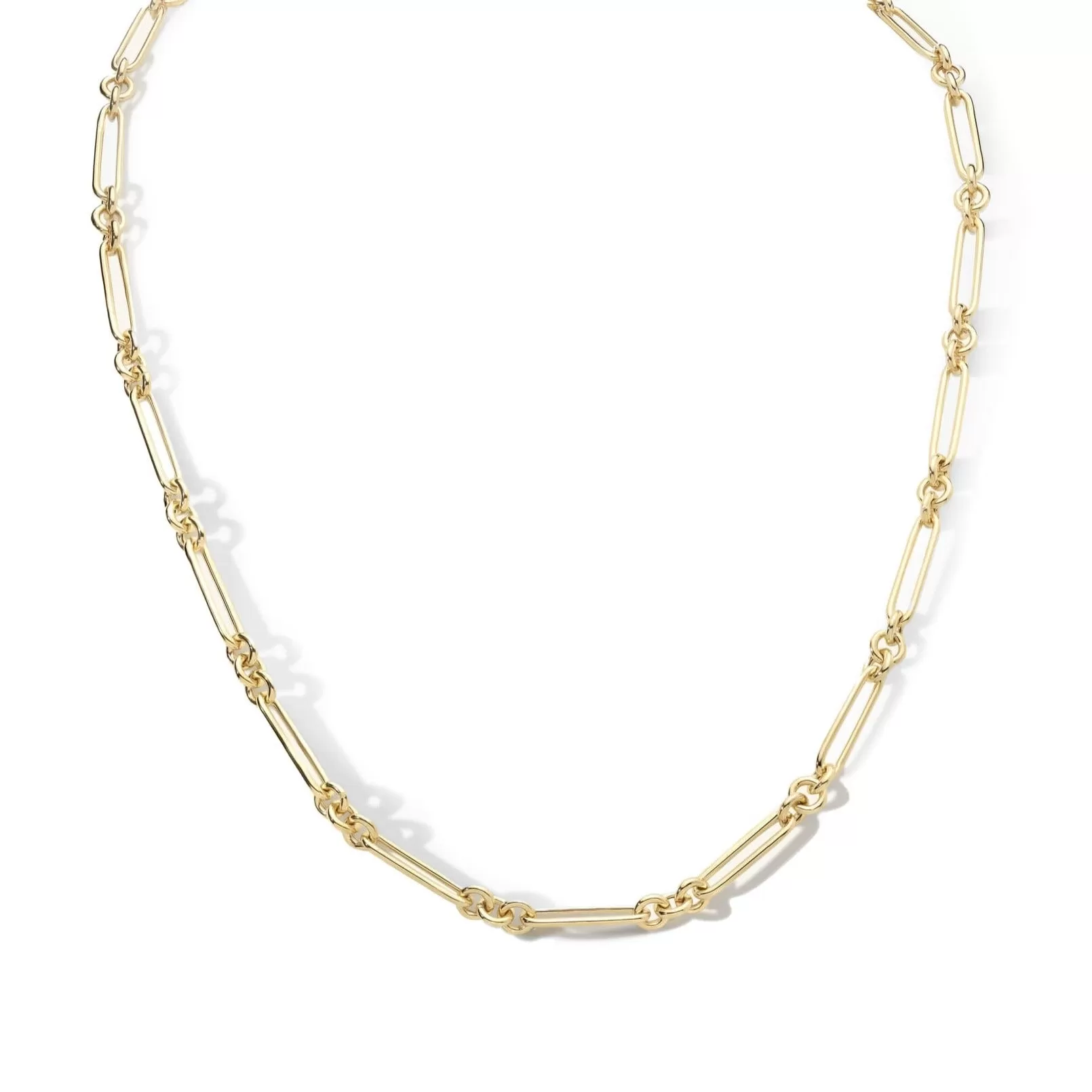 14K Gold Esme  Paperclip Chain Necklace - 18