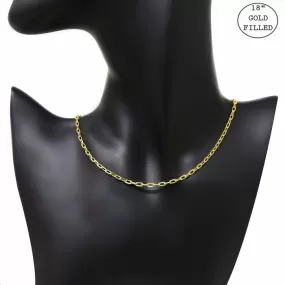 18K Gold Filled Basic Chain Short Necklace