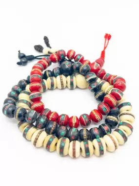 Adjustable Tibetan Bone Mala Bracelets