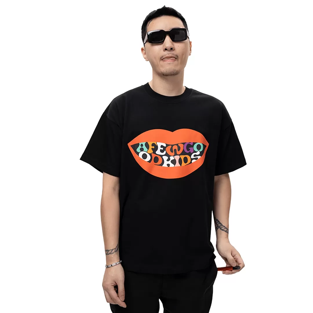 AFGK : Logo In Mouth Tee Black