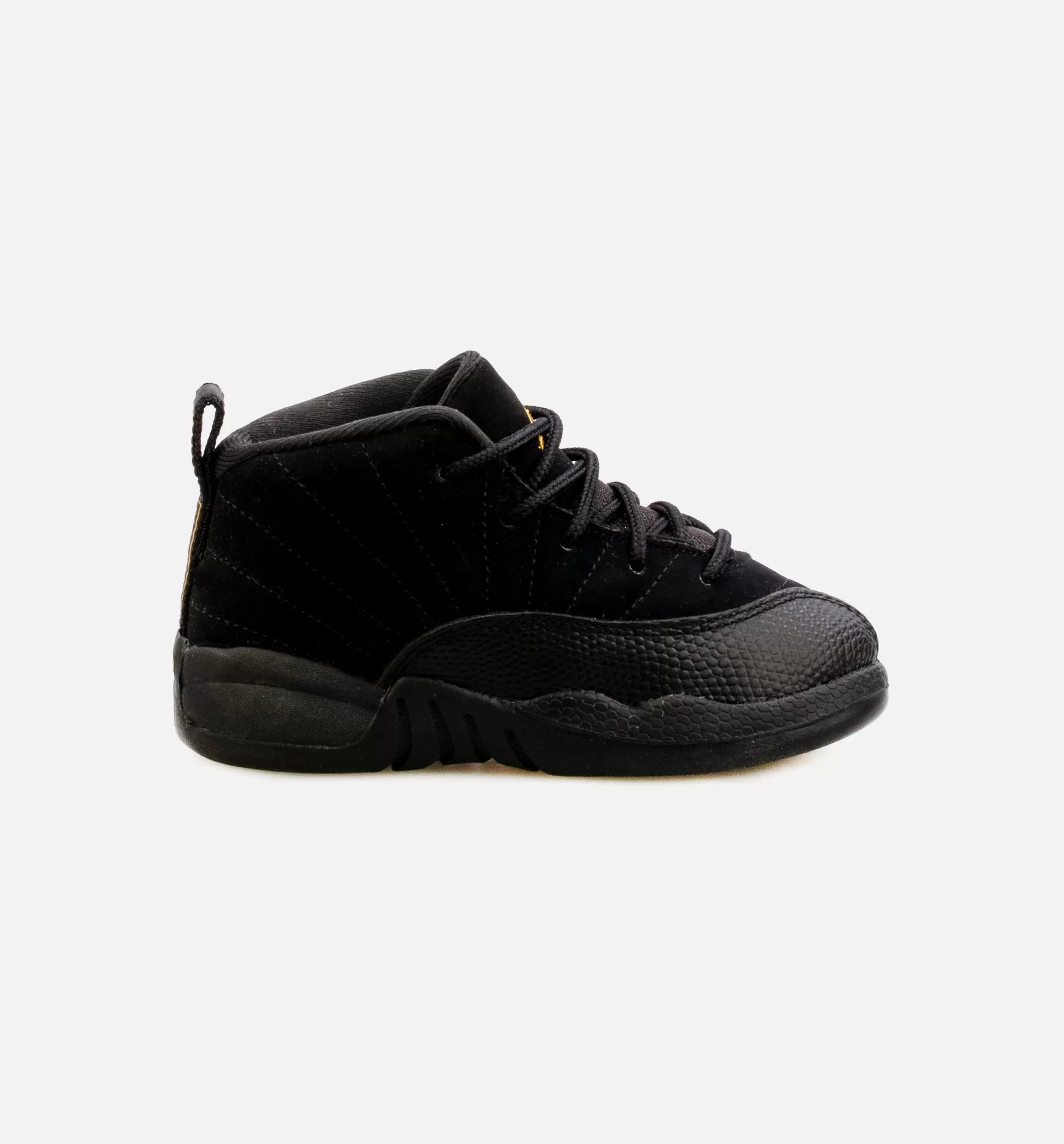 Air Jordan 12 Retro Black Taxi Infant Toddler Lifestyle Shoe - Black Free Shipping