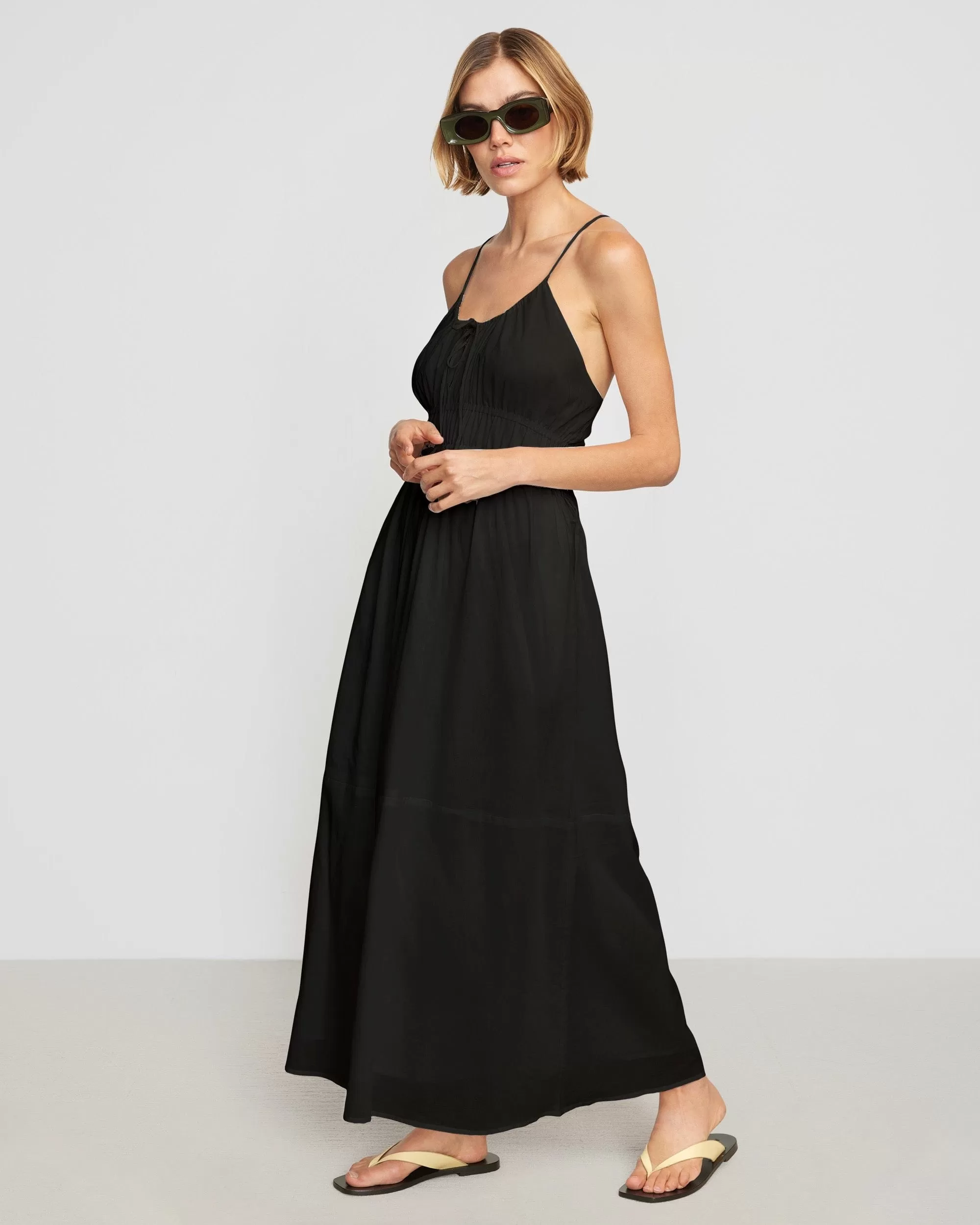 Alessandra Sculpted Cinched-Waist Dress