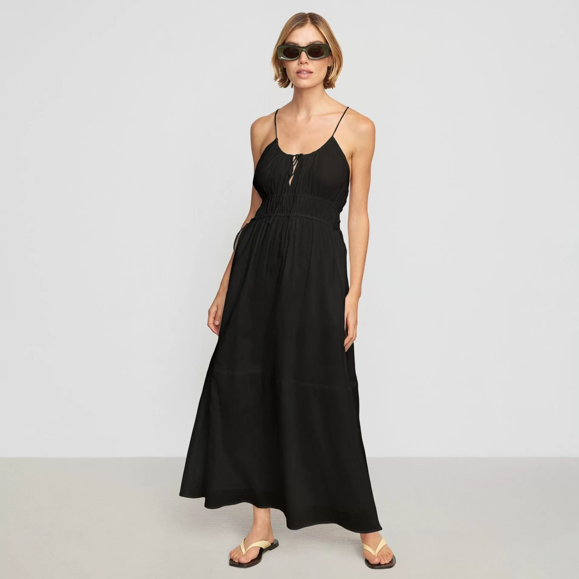 Alessandra Sculpted Cinched-Waist Dress