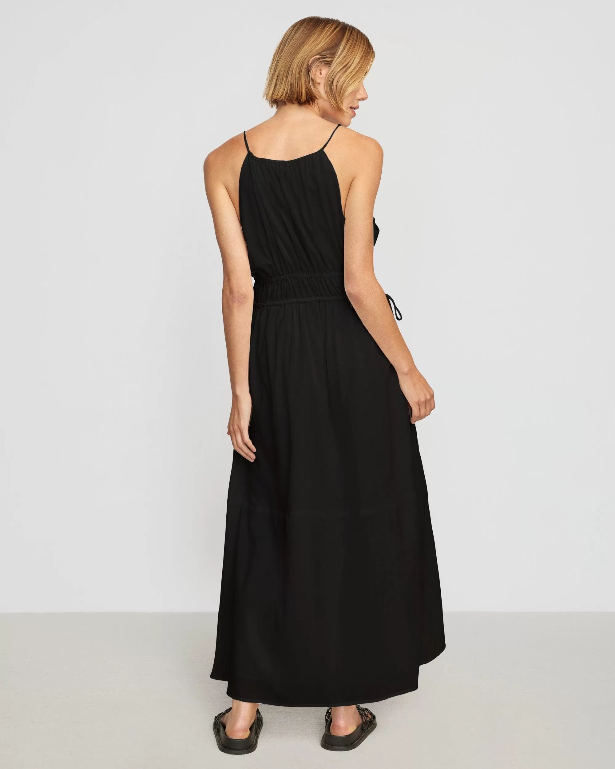 Alessandra Sculpted Cinched-Waist Dress