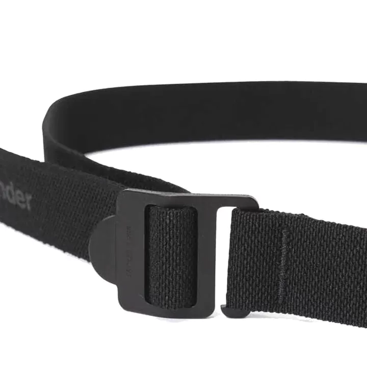 And Wander Stretch Tape Belt Black