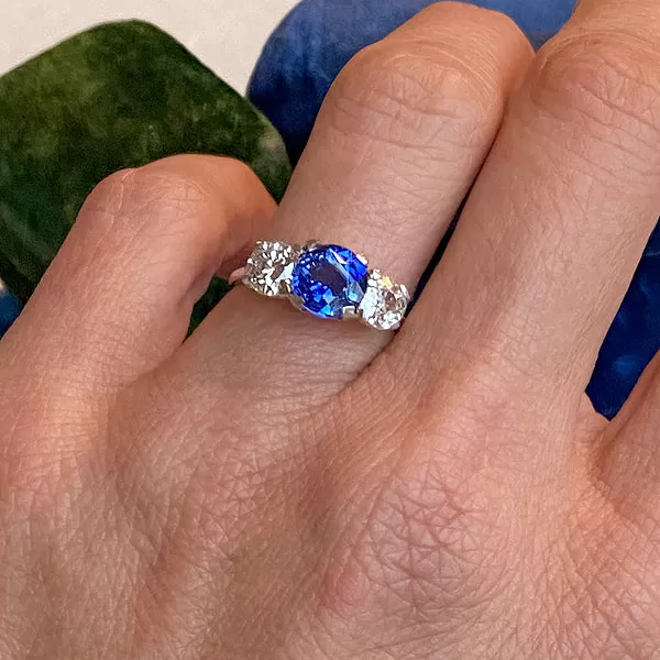 Antique Sapphire & Diamond Ring