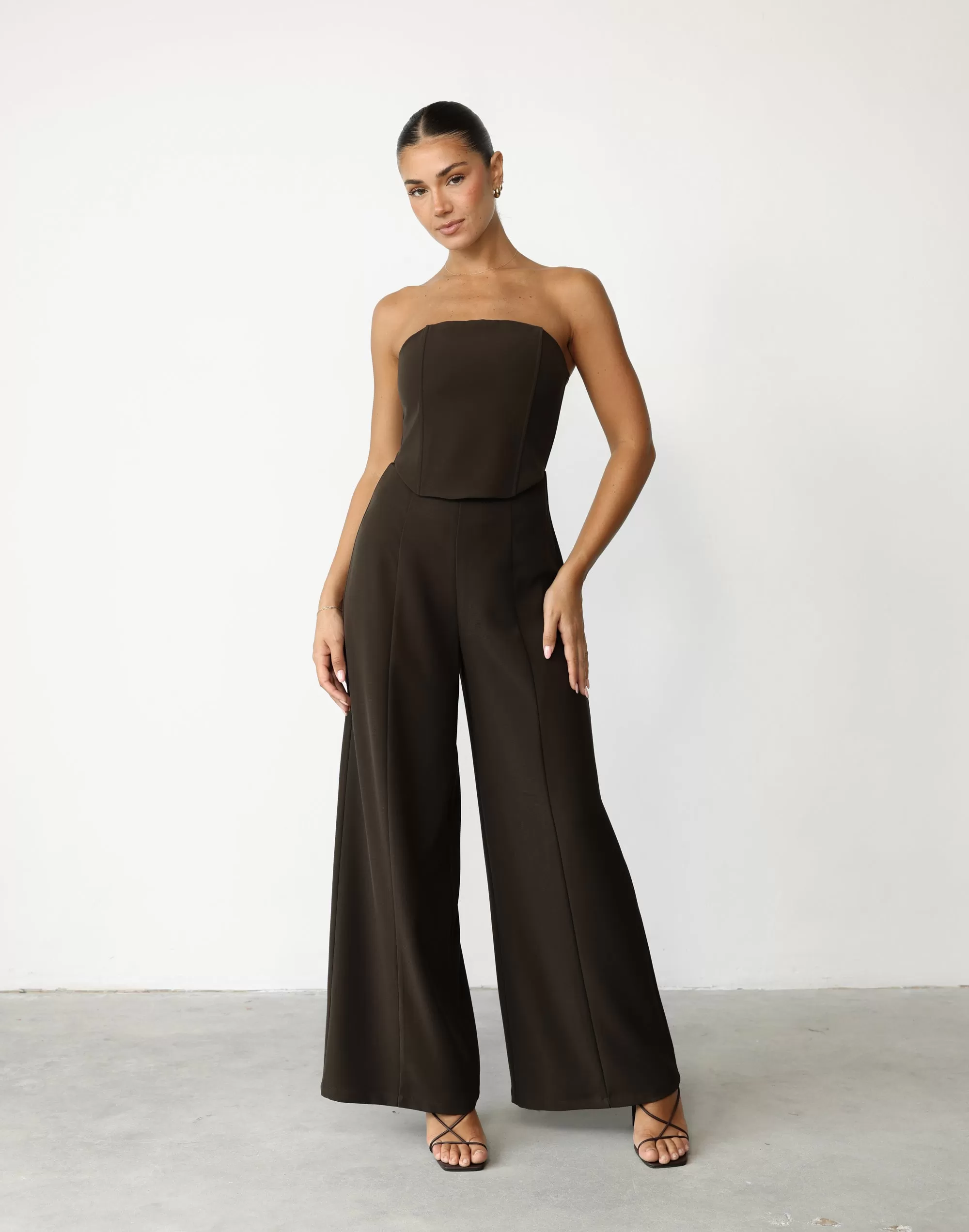 Antonio Jumpsuit (Dark Coffee)