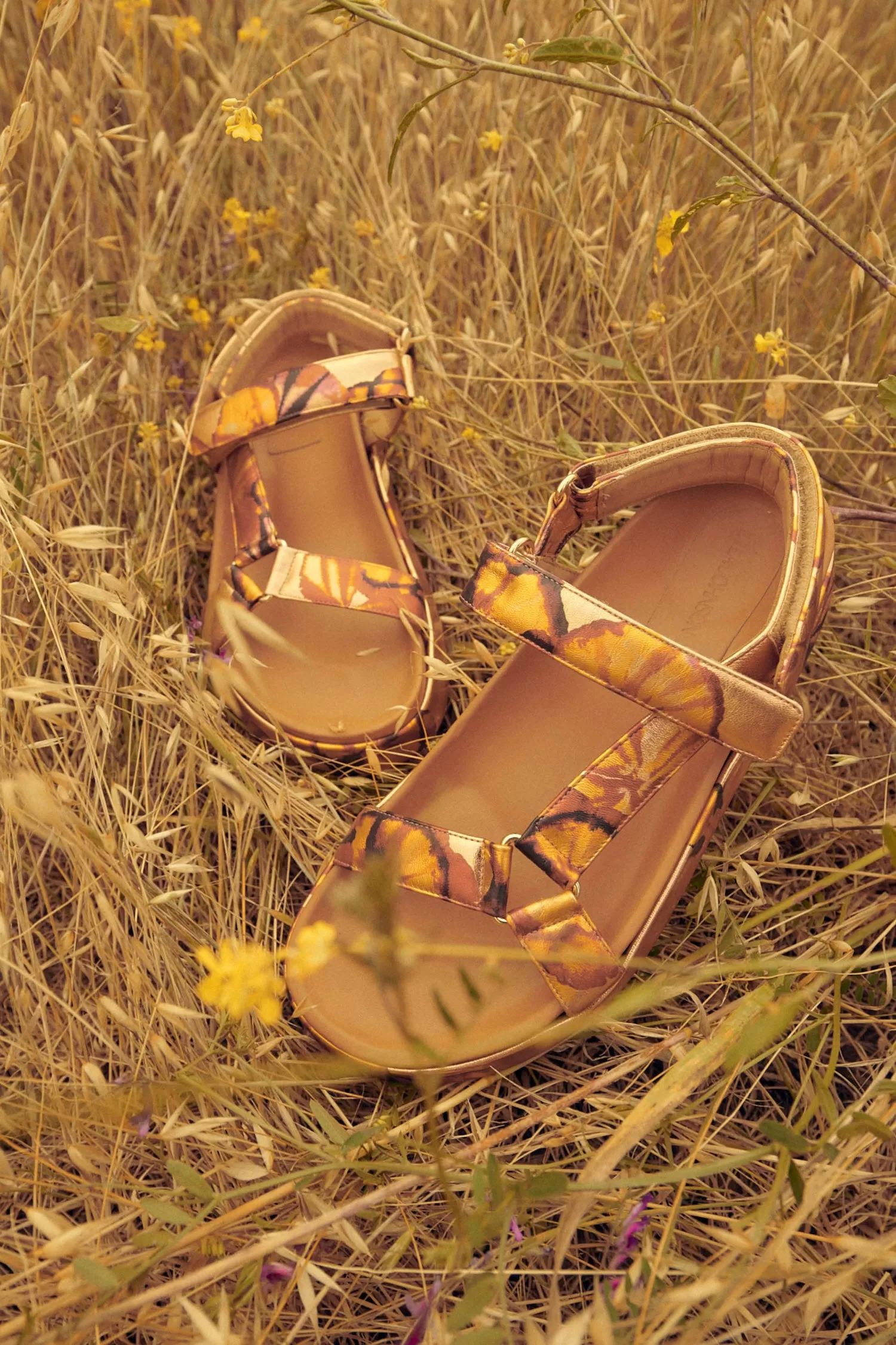 Astra Sandal - Copper Floral