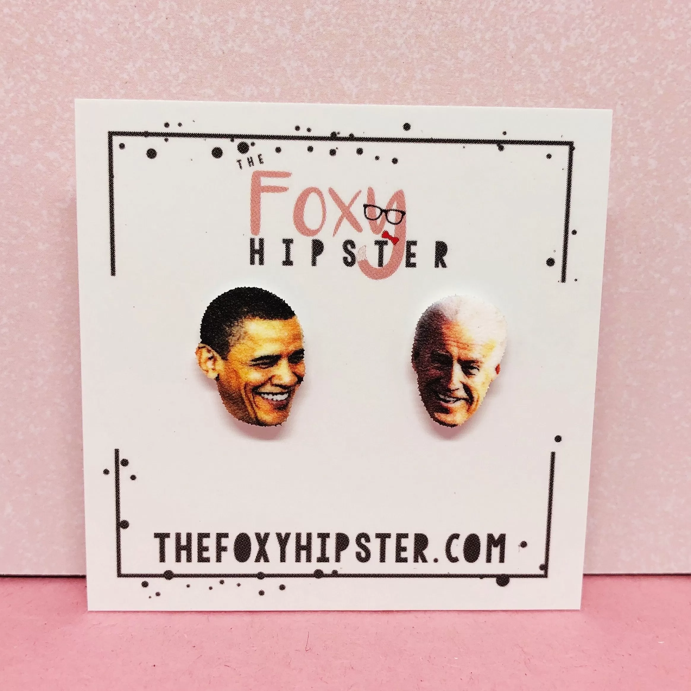 Barack Obama and Joe Biden Earrings