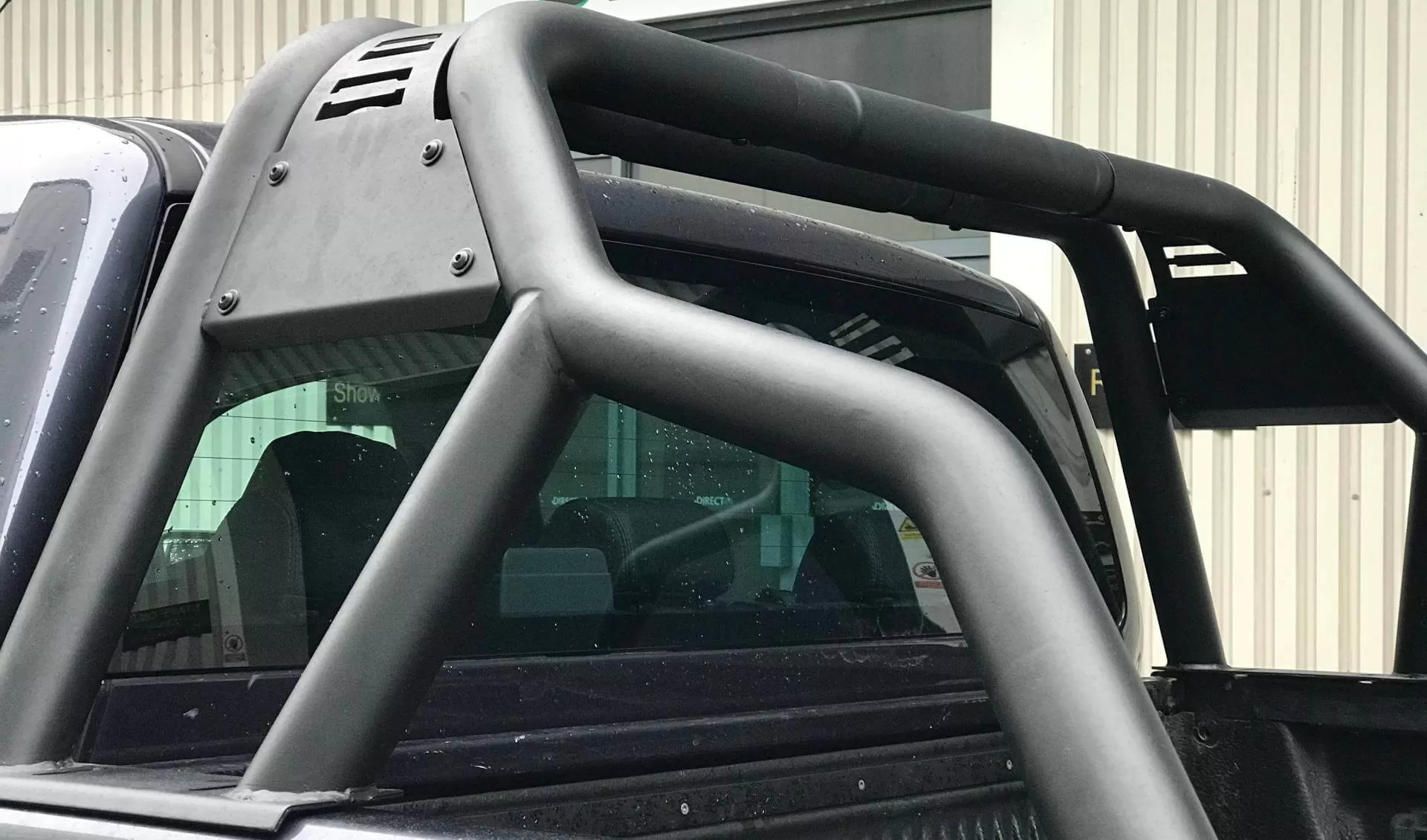 Black Short Arm Roll Sports Bar for the Ford Ranger 1998-2005