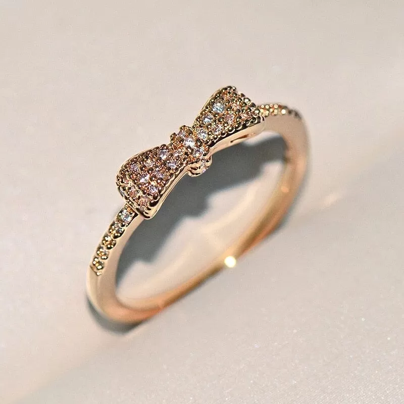 Bow Diamond Ring