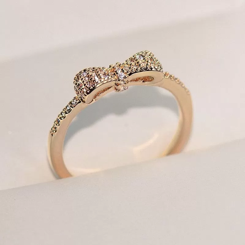 Bow Diamond Ring