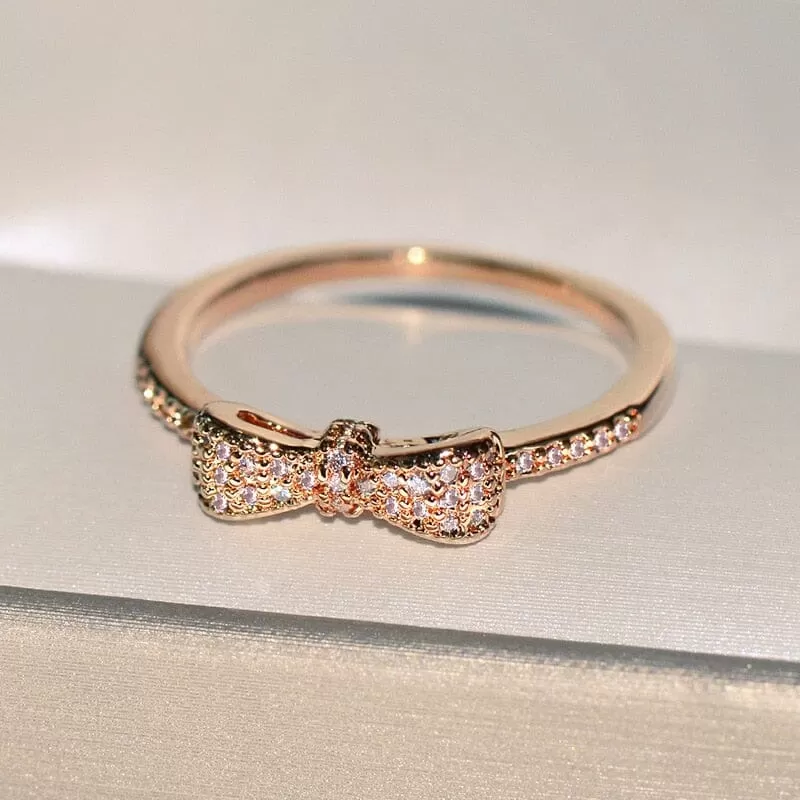 Bow Diamond Ring