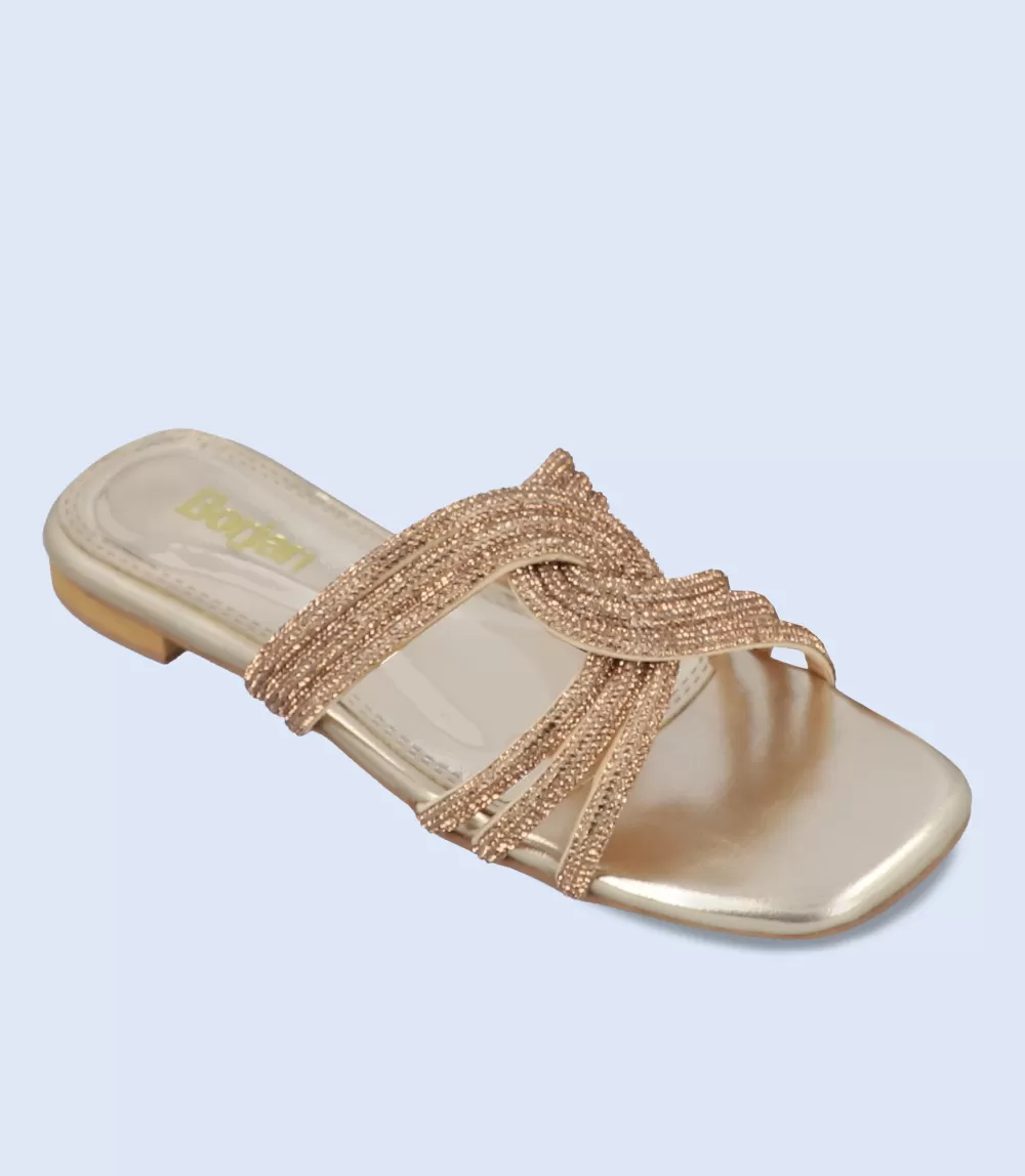 BW8752-GOLDEN-Women Formal Slipper