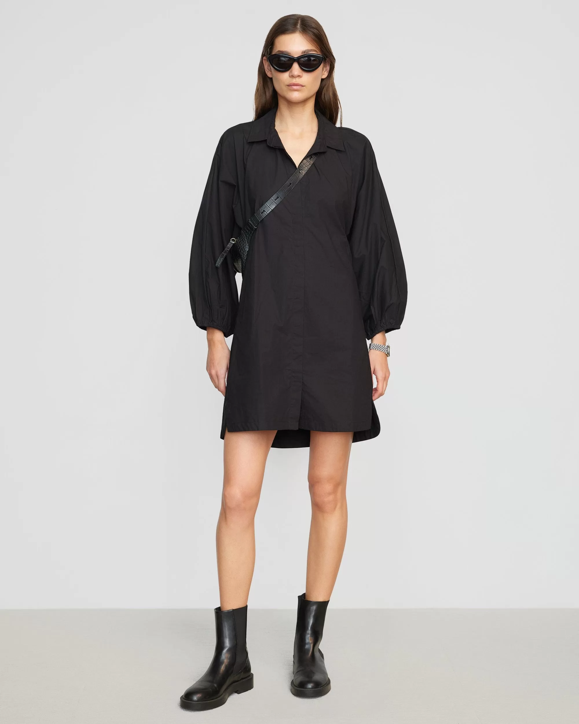 Clara Open-Back Button Down Dress