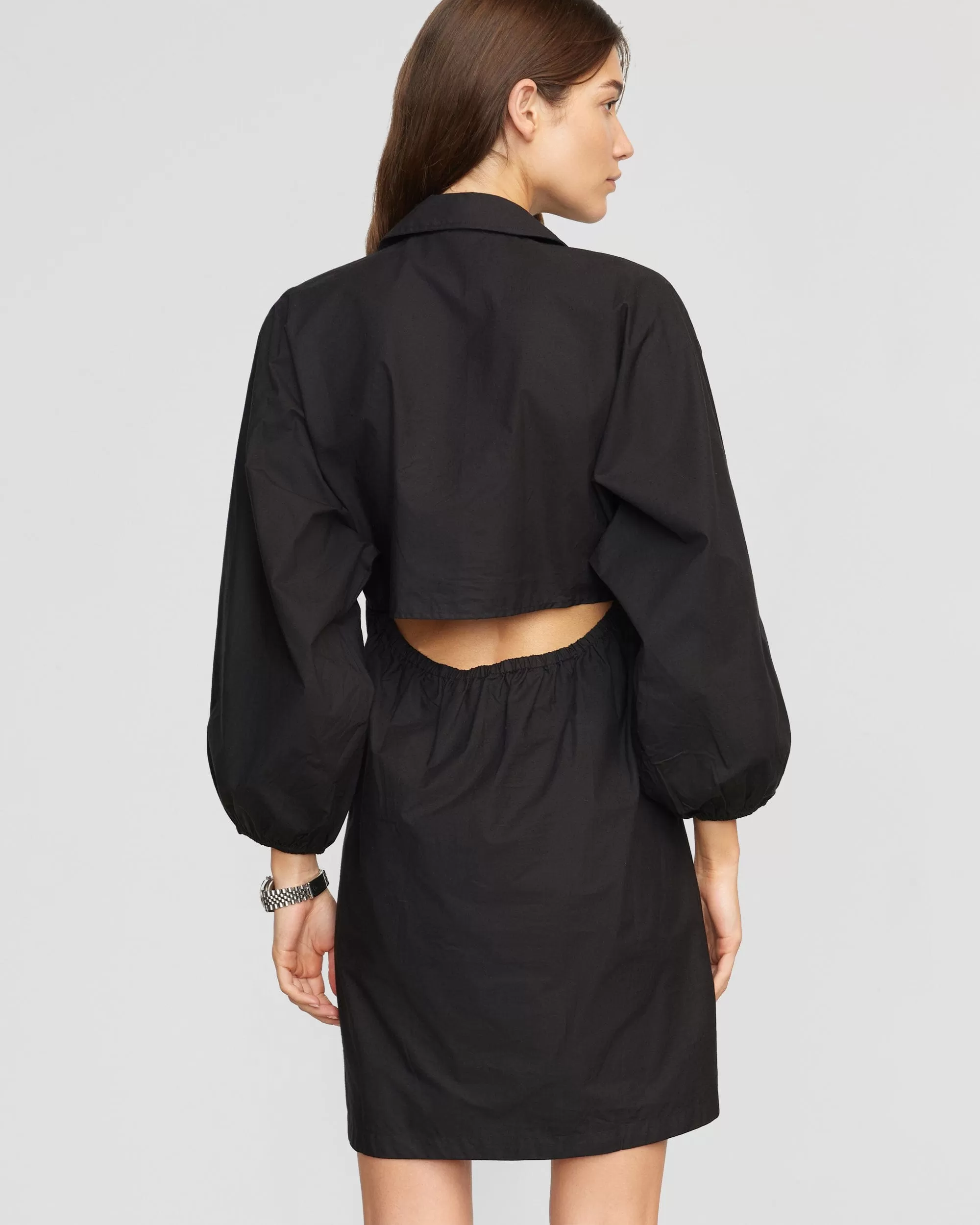 Clara Open-Back Button Down Dress