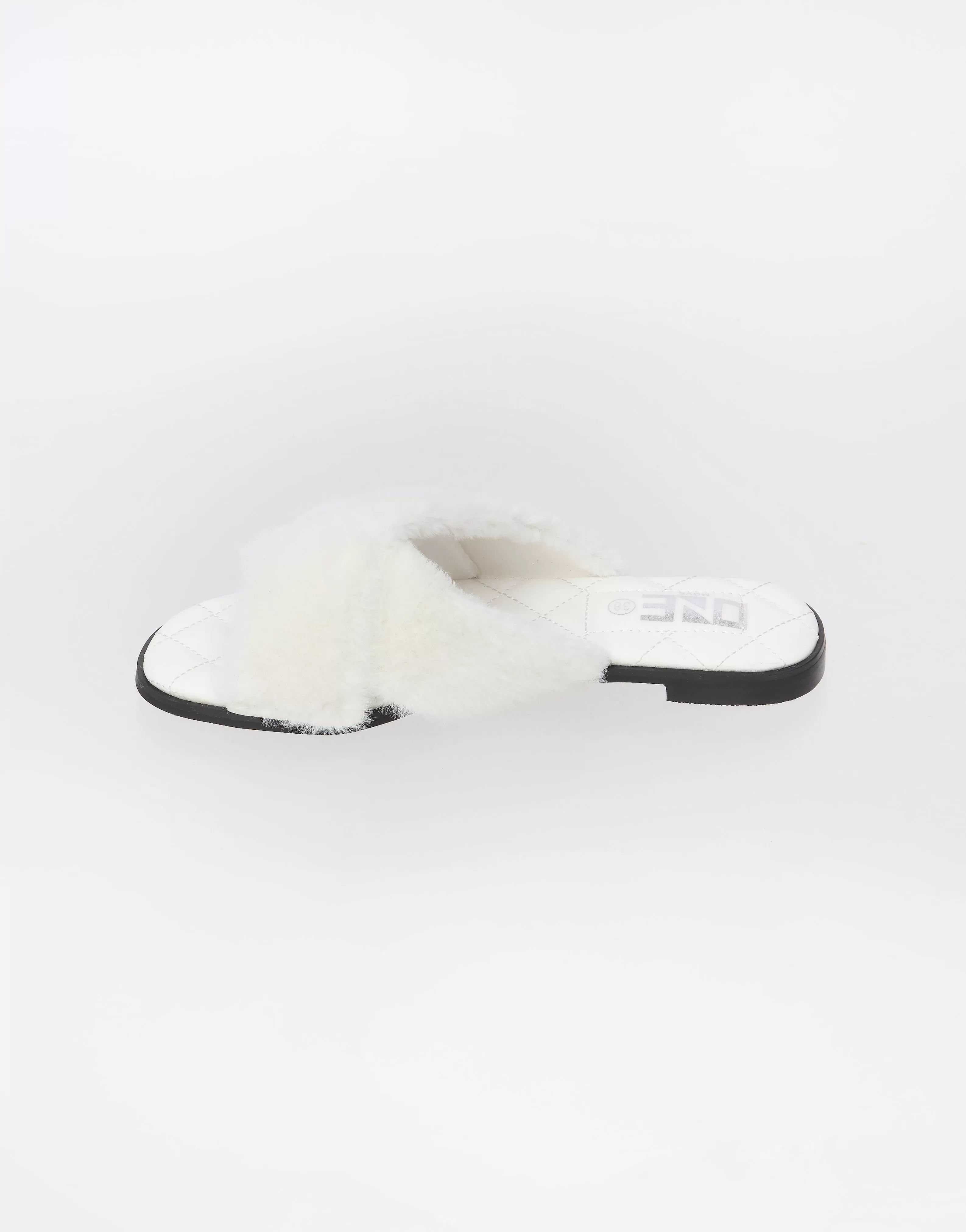 Comfort Casual Fur Slipper White