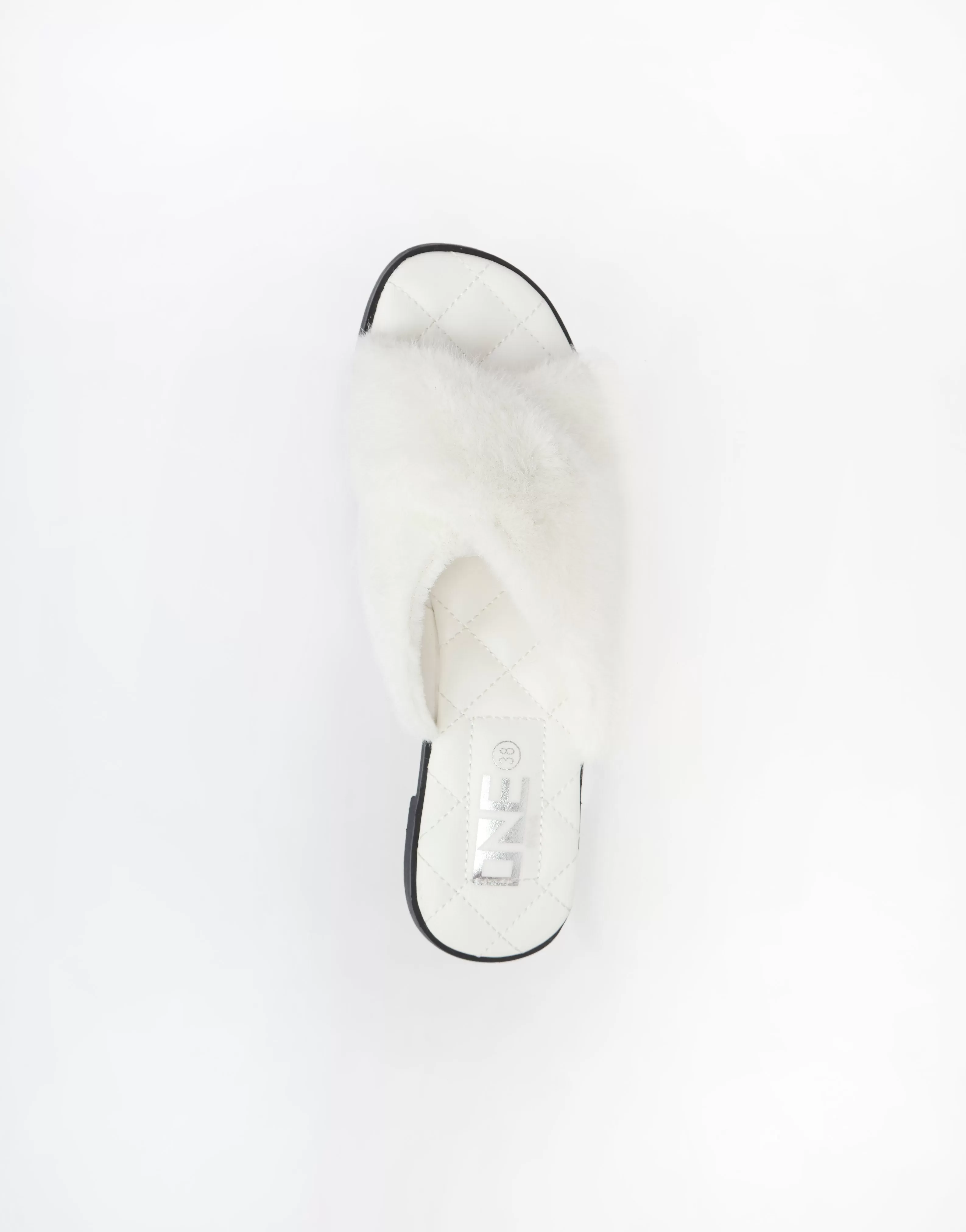 Comfort Casual Fur Slipper White