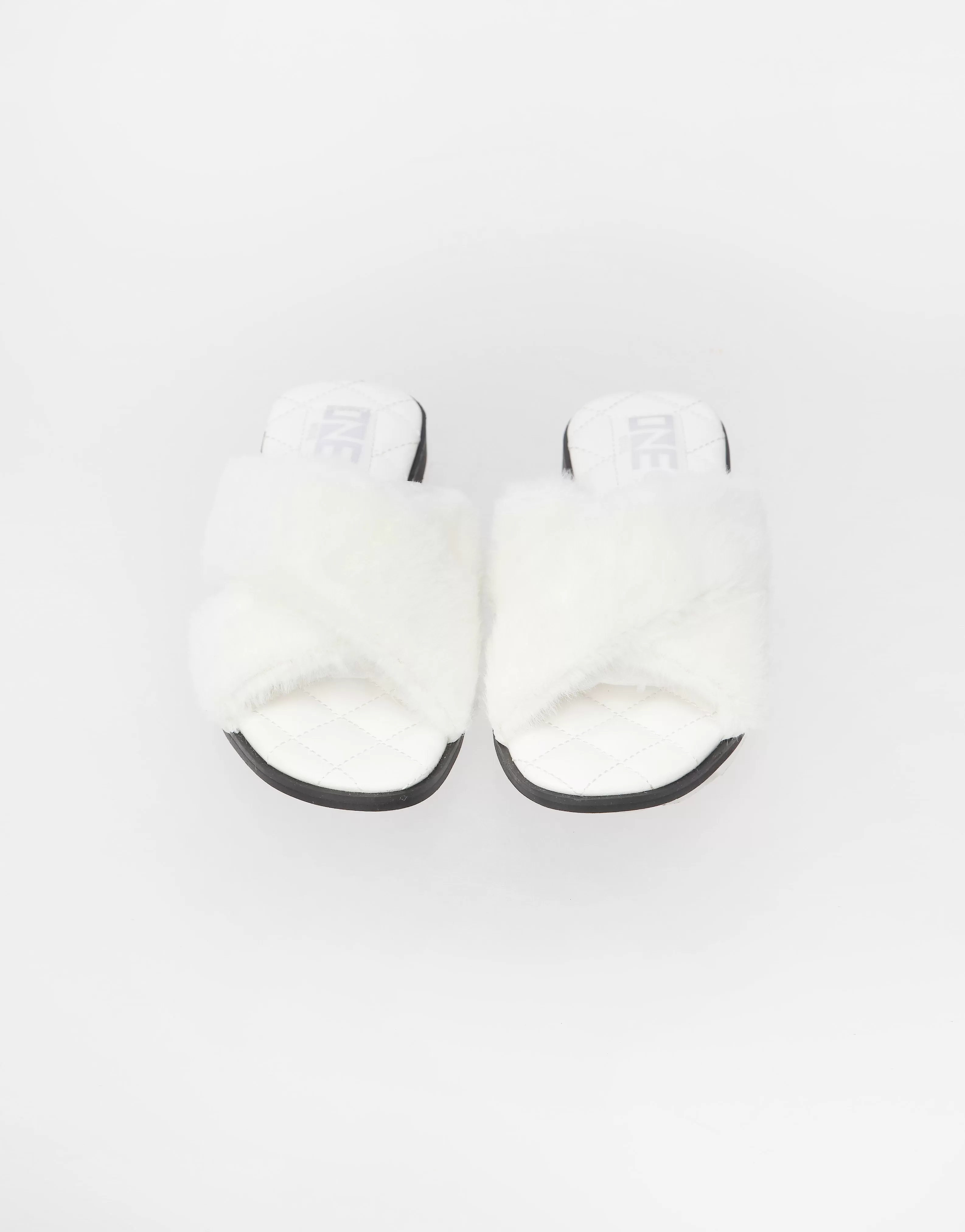 Comfort Casual Fur Slipper White