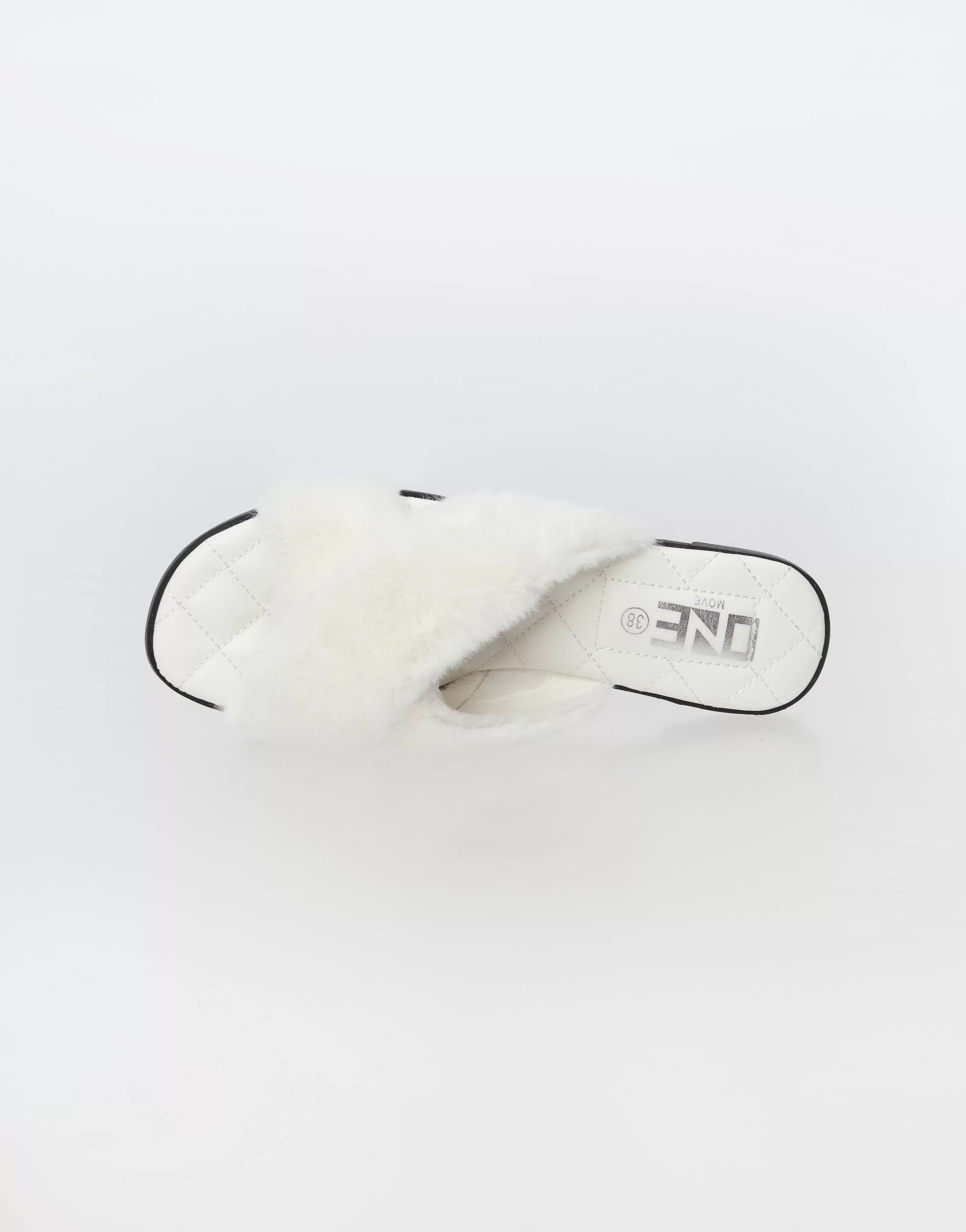 Comfort Casual Fur Slipper White