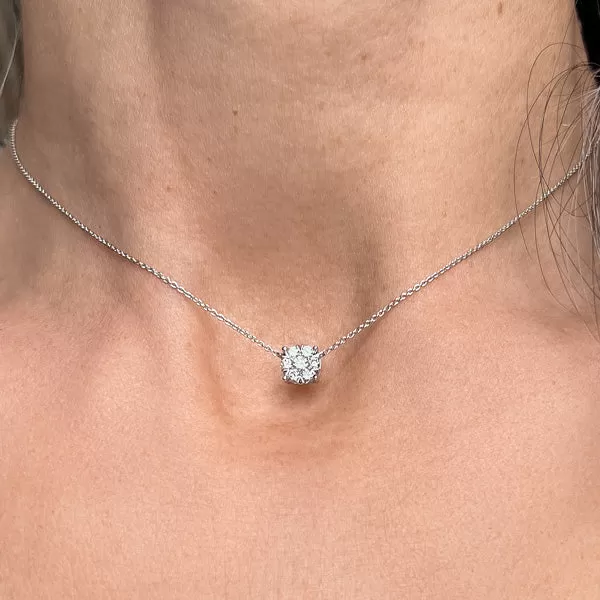 Diamond Cluster Necklace