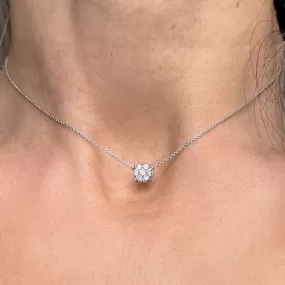 Diamond Cluster Necklace