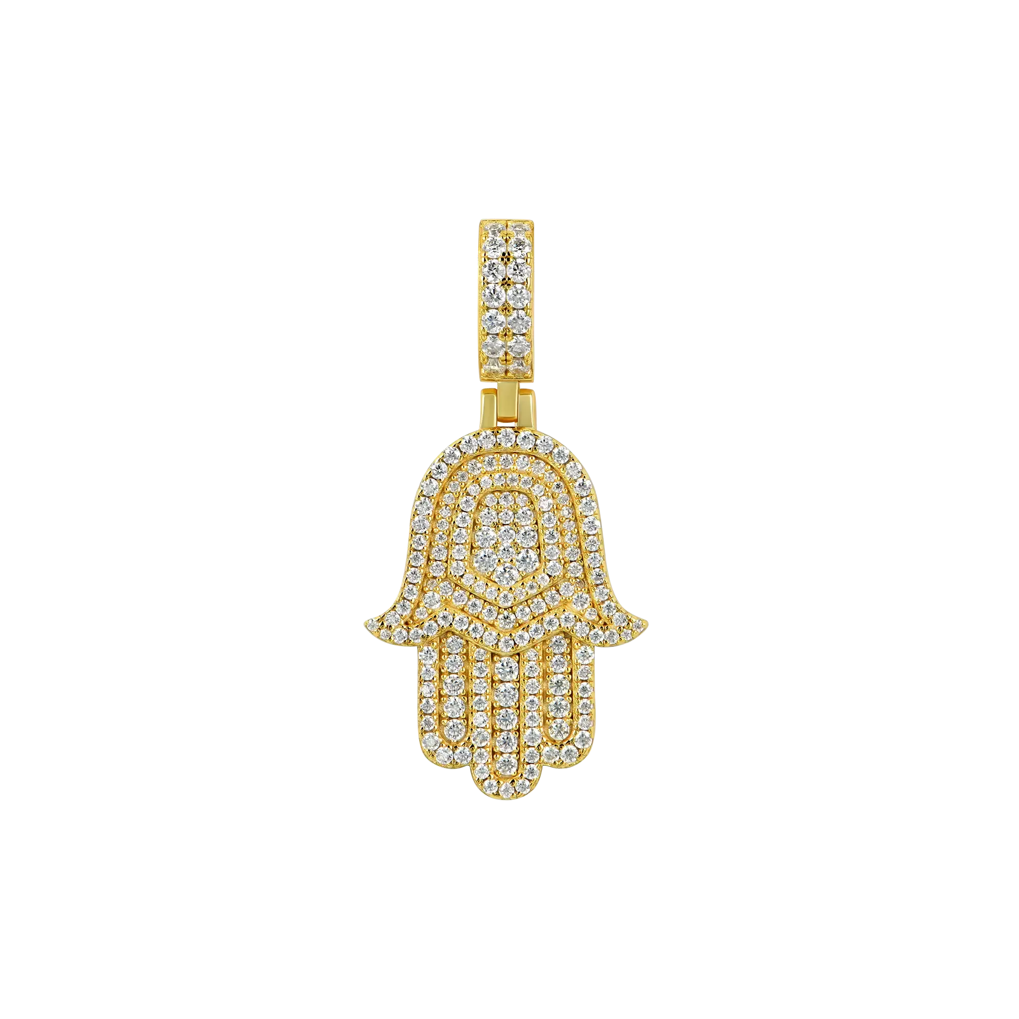 Double-Layered Hamsa Pendant