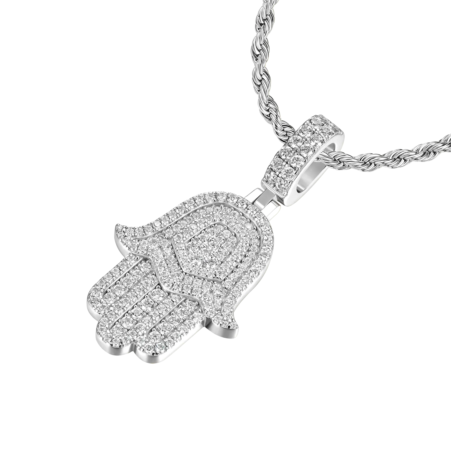 Double-Layered Hamsa Pendant