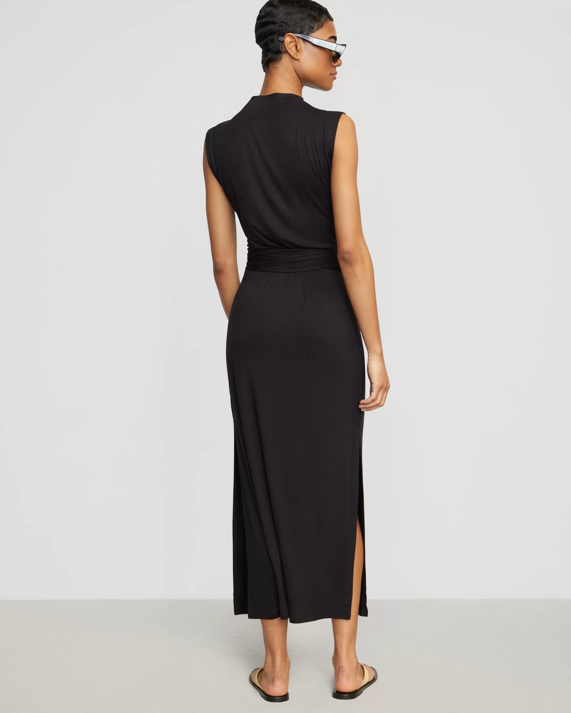 Eden Sleeveless Tie-Front Dress