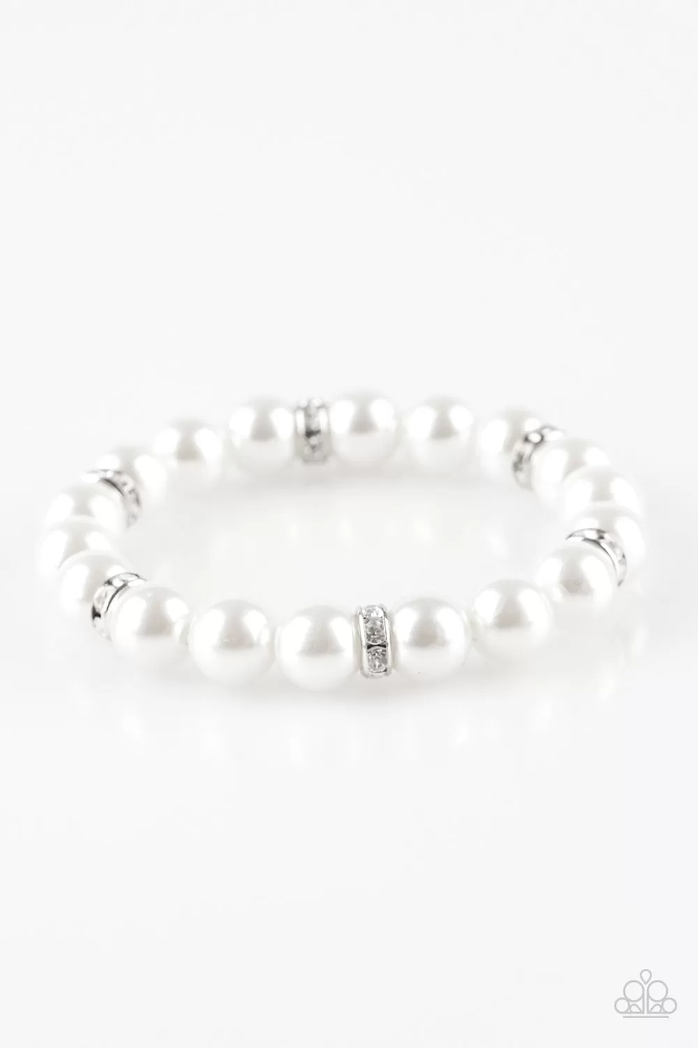 Exquisitely Elite - White Bracelet