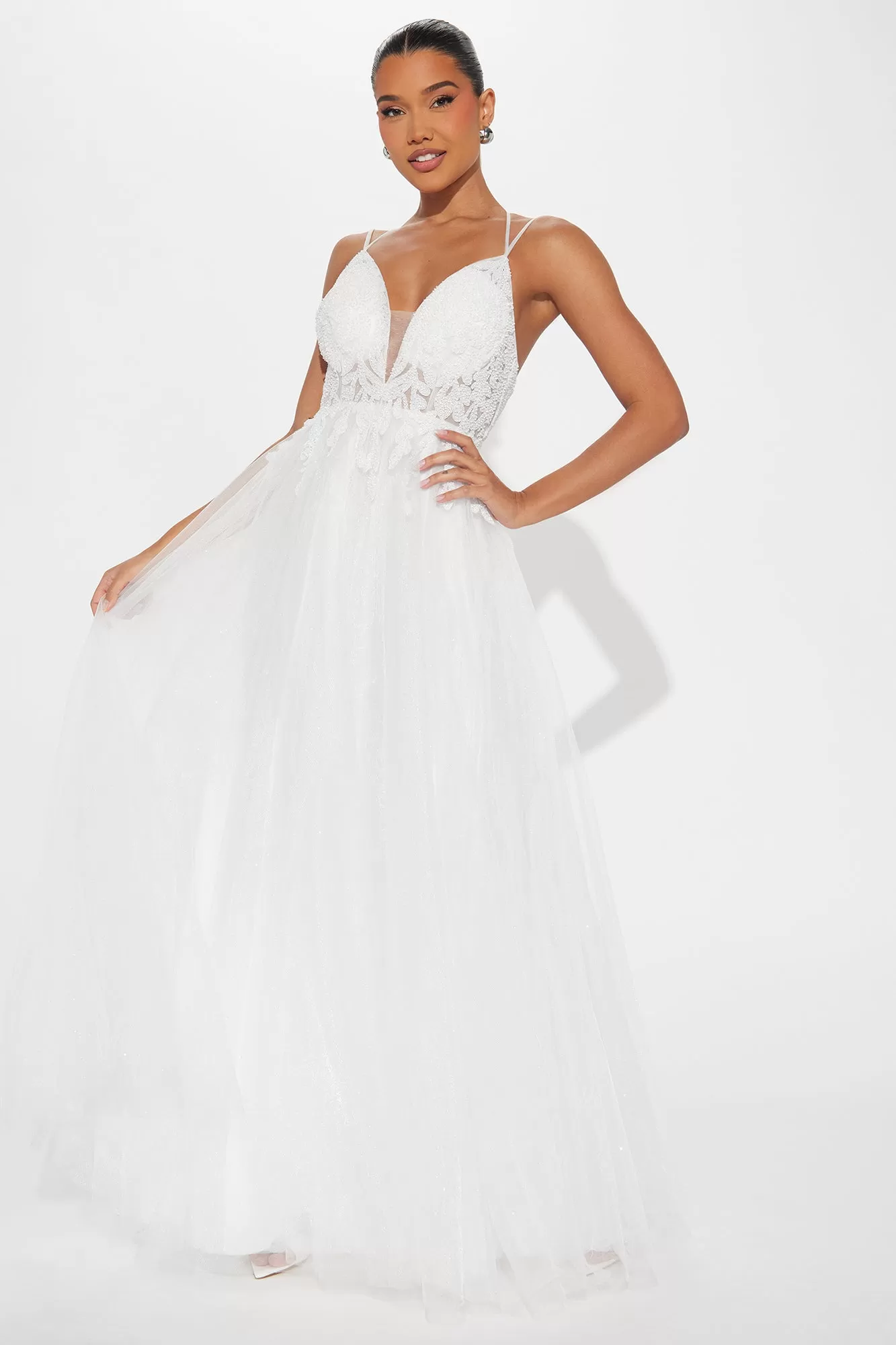 Fairy Tale Princess Maxi Dress - White