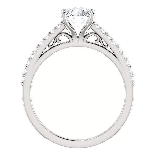 Four Prong Solitaire Diamond Engagement Ring