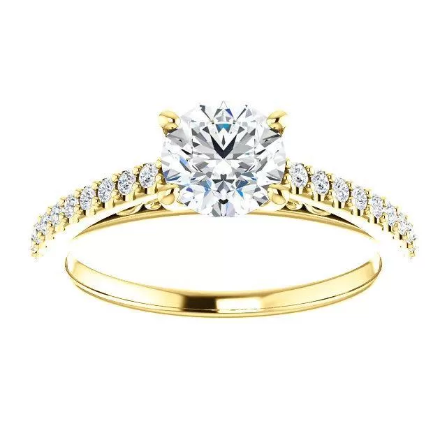 Four Prong Solitaire Diamond Engagement Ring