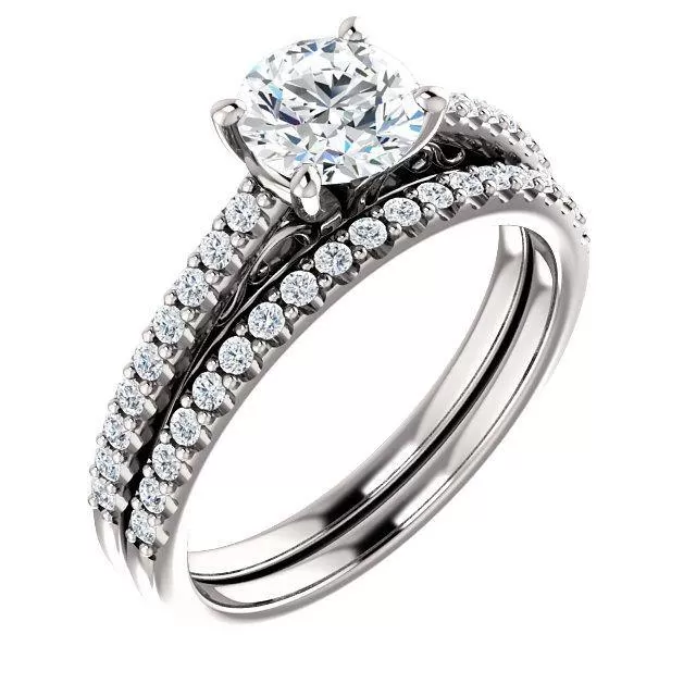 Four Prong Solitaire Diamond Engagement Ring