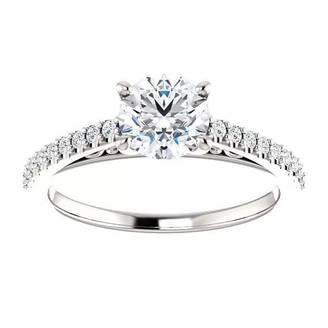 Four Prong Solitaire Diamond Engagement Ring