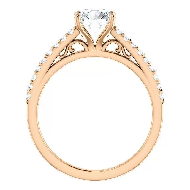 Four Prong Solitaire Diamond Engagement Ring