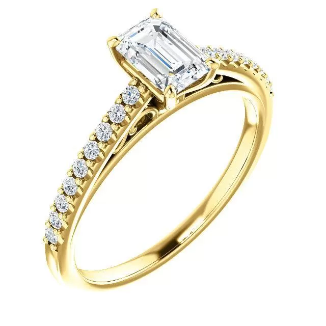 Four Prong Solitaire Diamond Engagement Ring