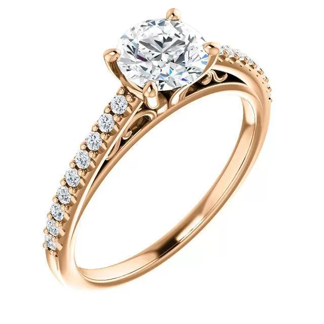 Four Prong Solitaire Diamond Engagement Ring