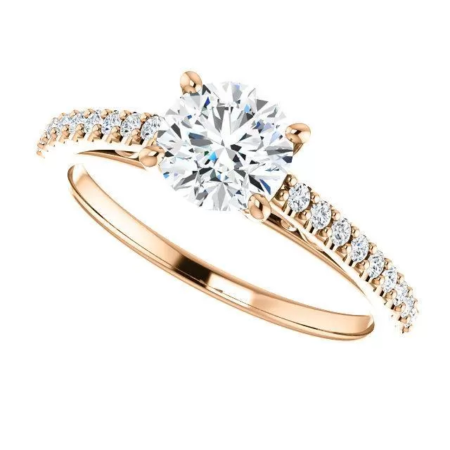 Four Prong Solitaire Diamond Engagement Ring