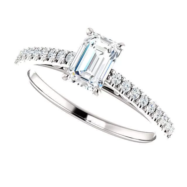 Four Prong Solitaire Diamond Engagement Ring