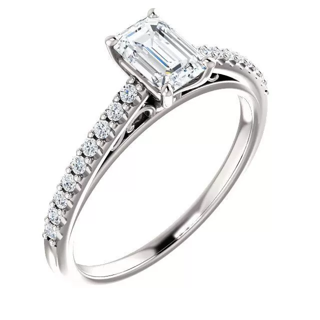 Four Prong Solitaire Diamond Engagement Ring