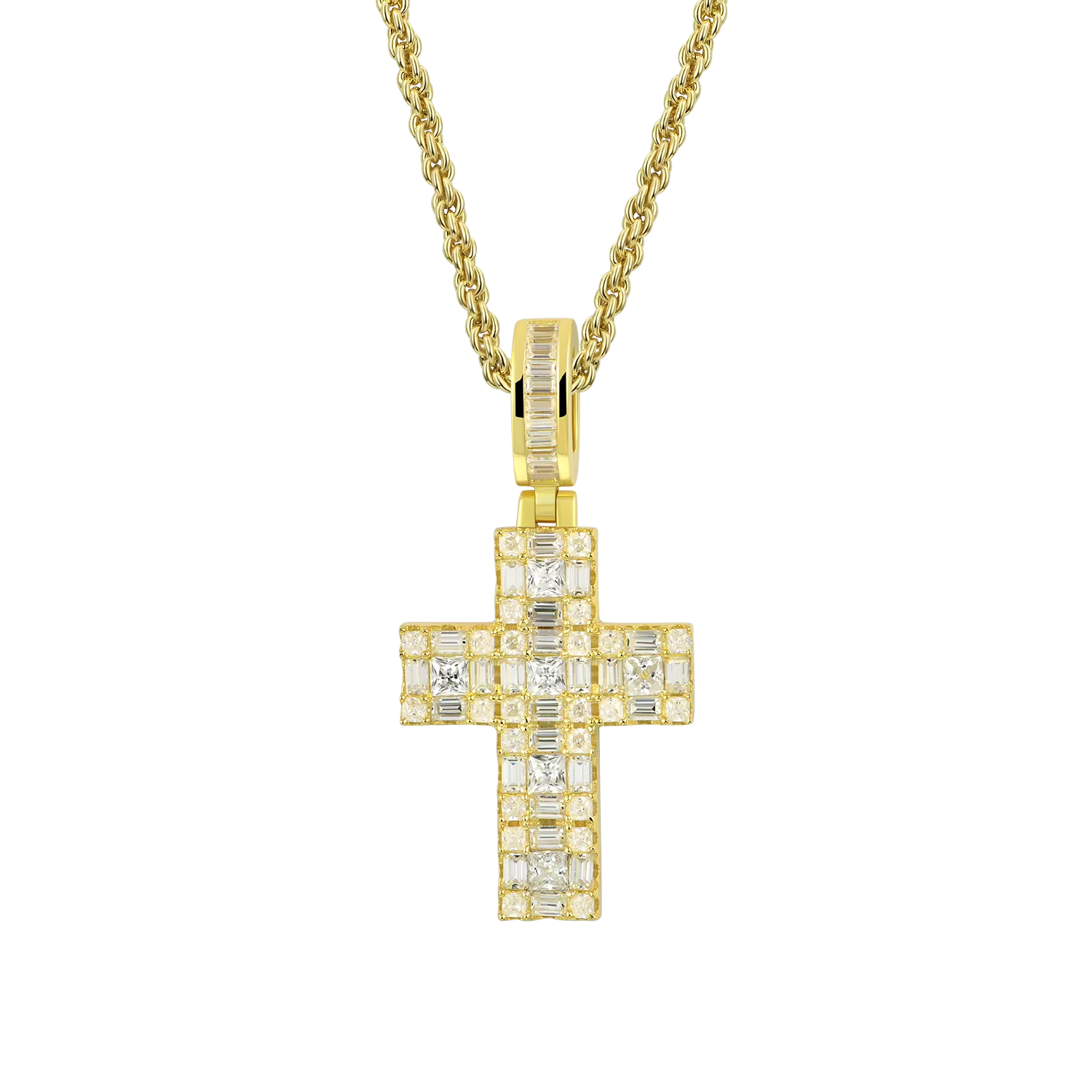 Halo Cross Pendant