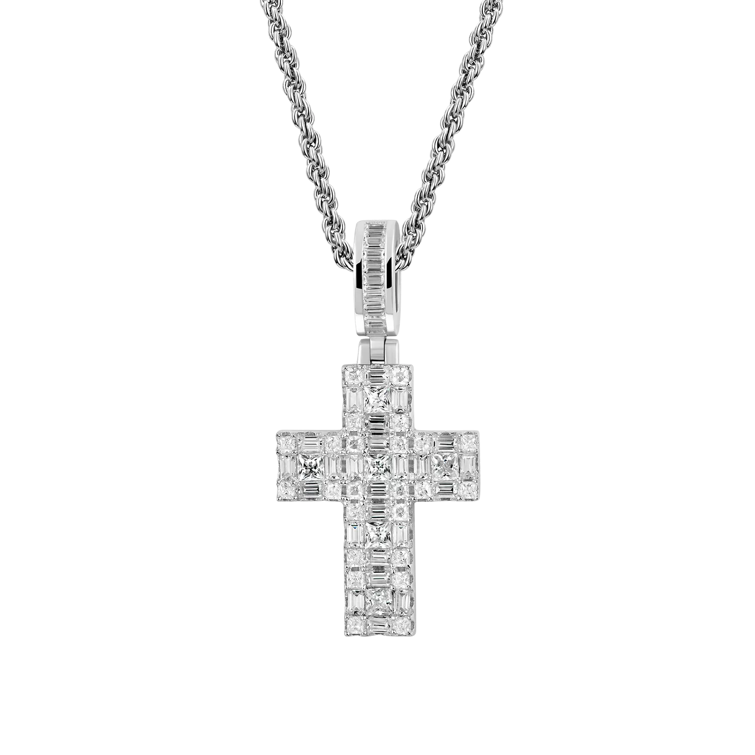 Halo Cross Pendant