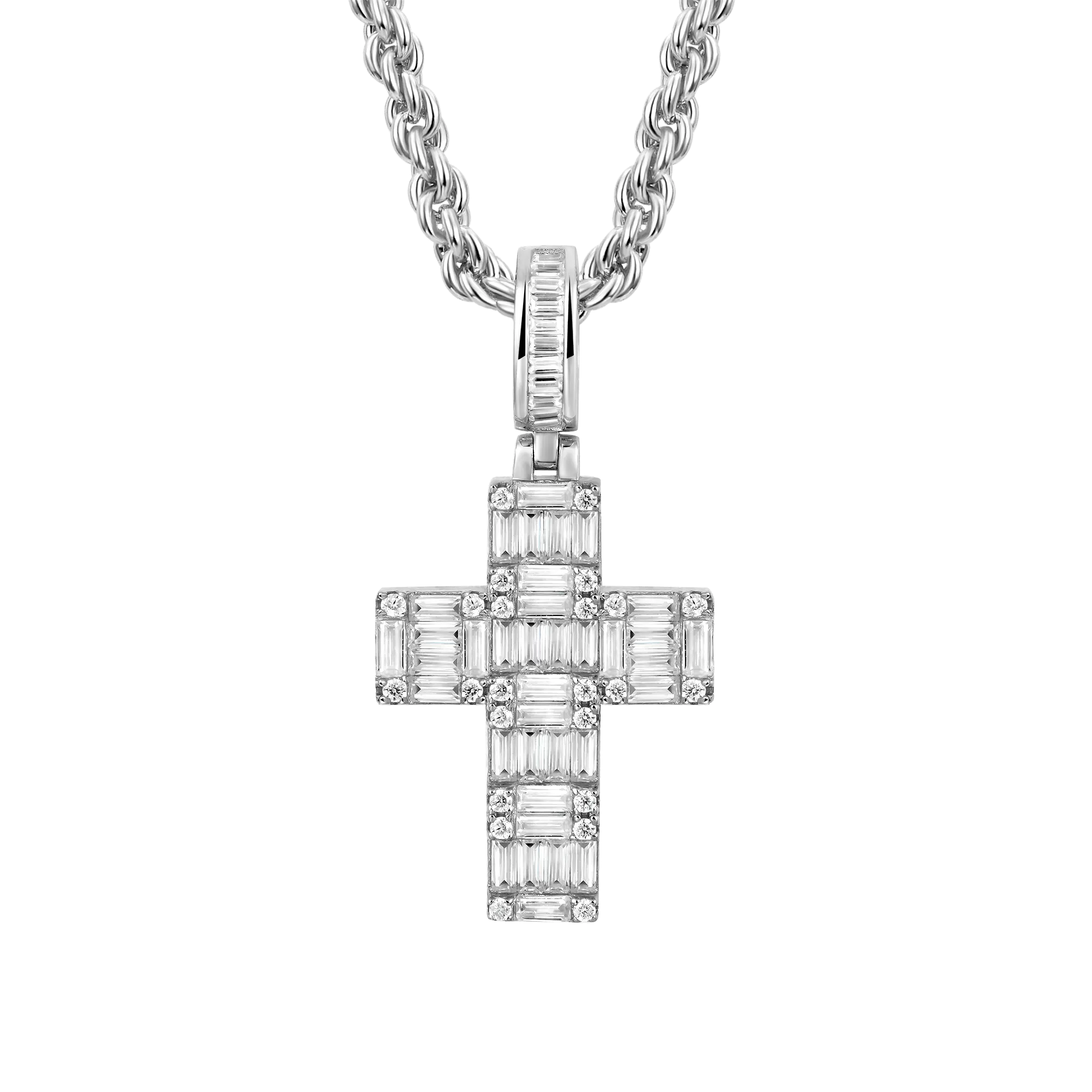 Halo Cross Pendant