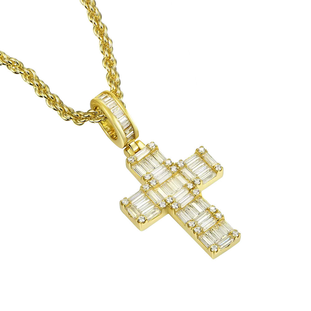 Halo Cross Pendant