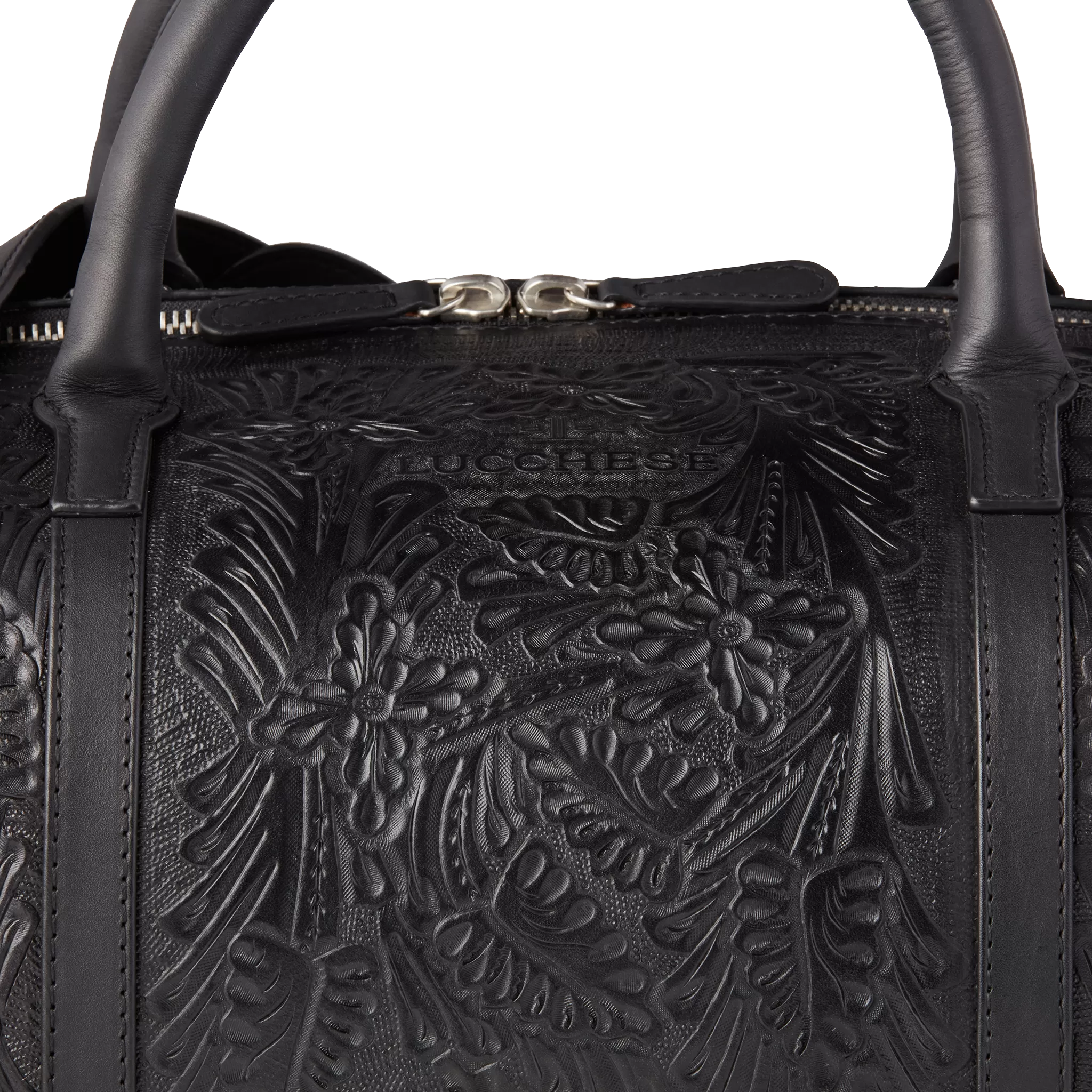 Hand-Tooled Duffle :: Black