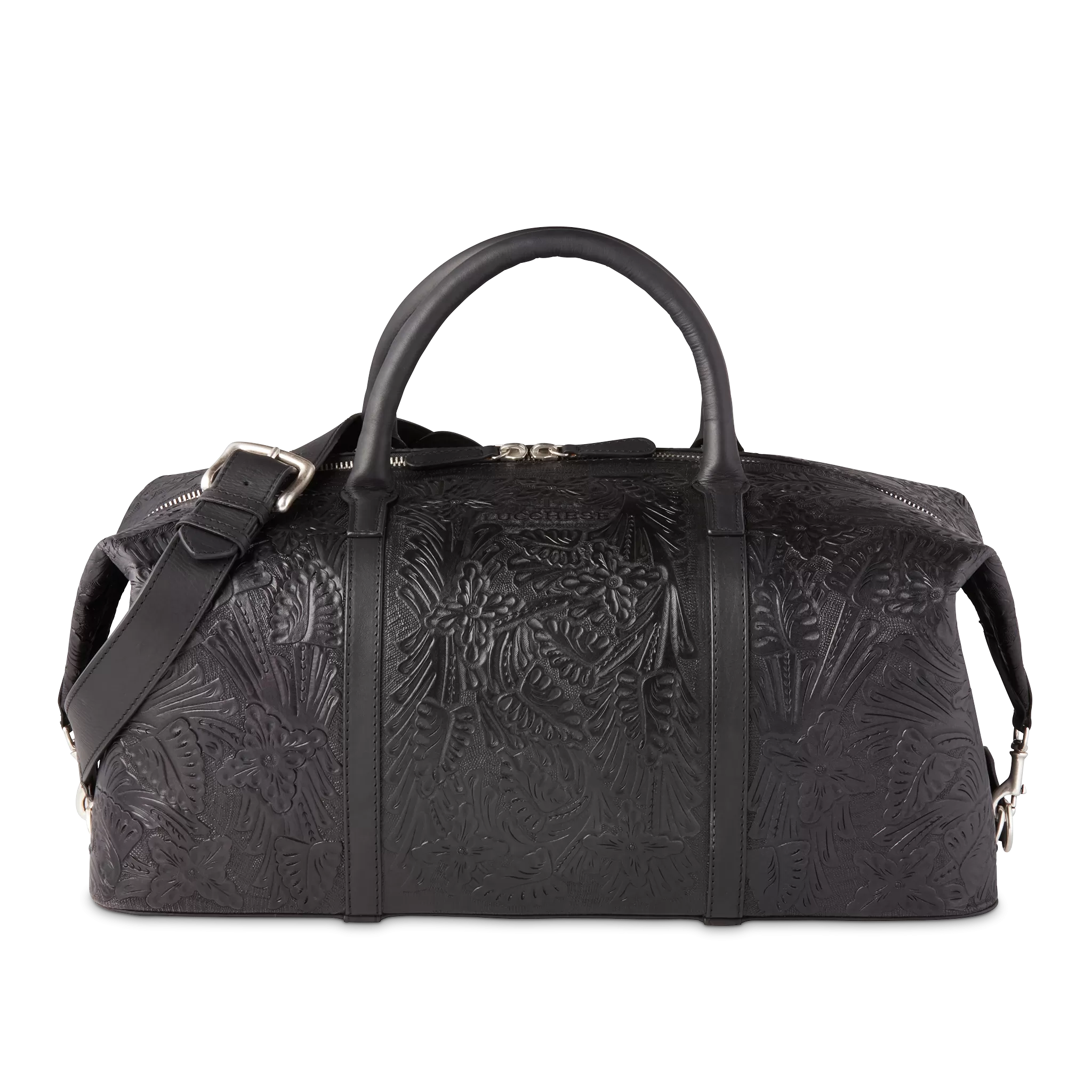 Hand-Tooled Duffle :: Black