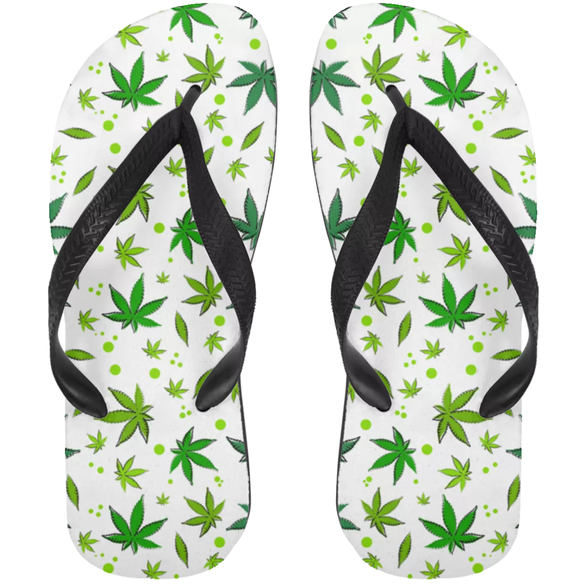 Hemp Plant Flip Flops