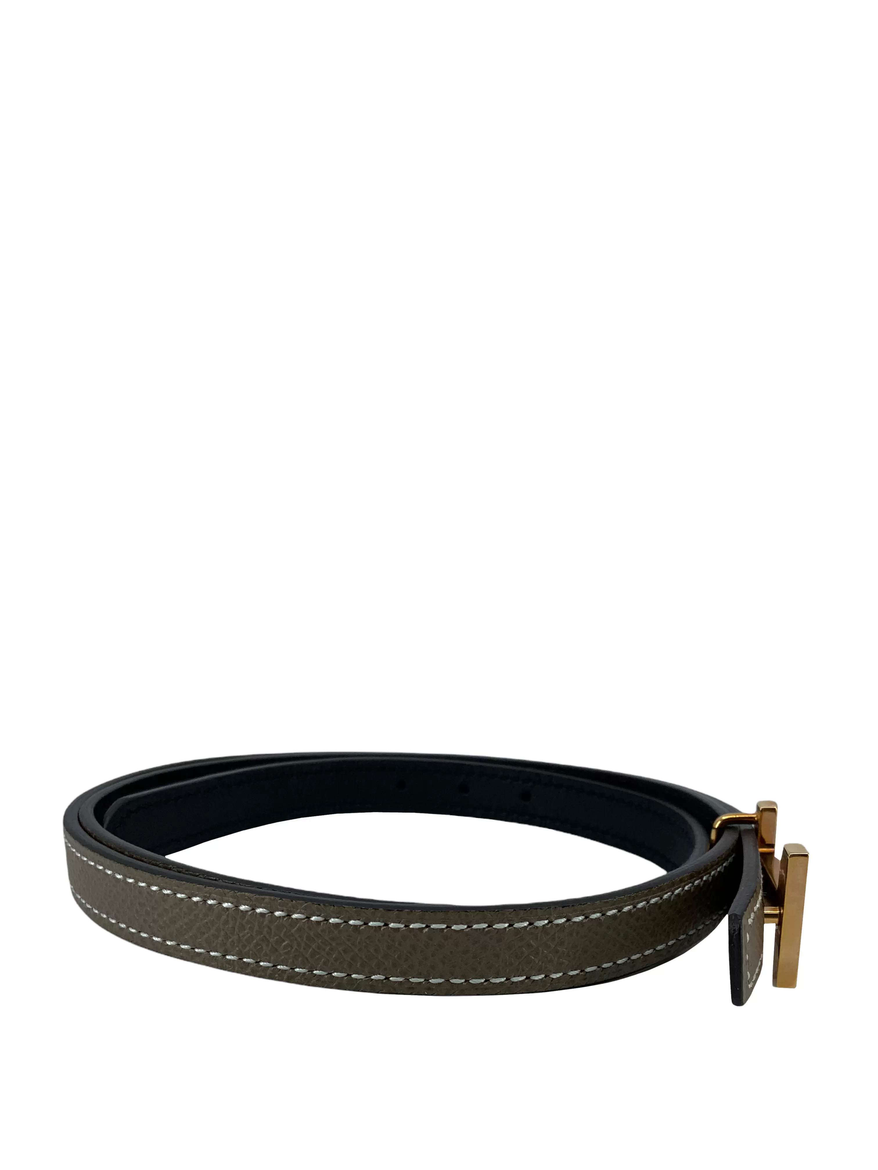 HERMES 13mm Leather Focus Belt 80